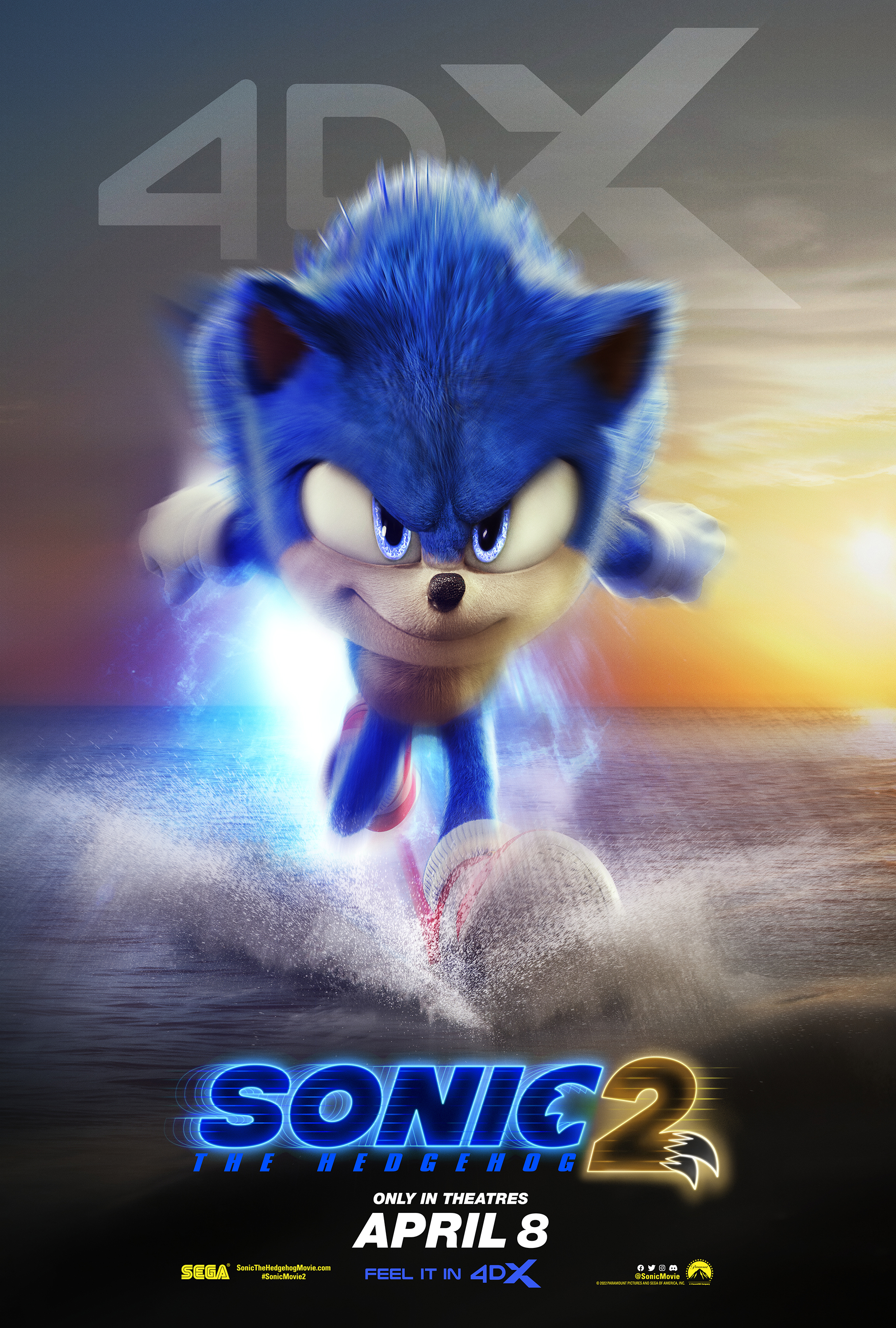 Sonic the Hedgehog 2 4DX Poster Revealed