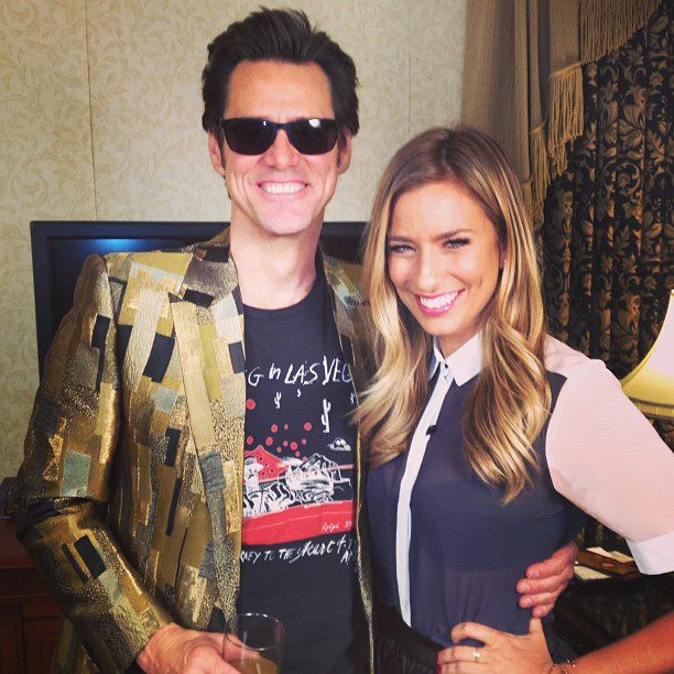 Jim Carrey and Renee Bargh