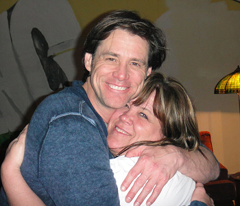 Jim Carrey and Rita Carrey