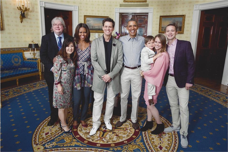 Jim Carrey Met The First Family