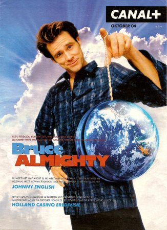 Canal +
Jim Carrey on the cover of the Dutch Canal + Magazine.

Issue: October, 2004
Keywords: Canal + Netherland Bruce Almighty