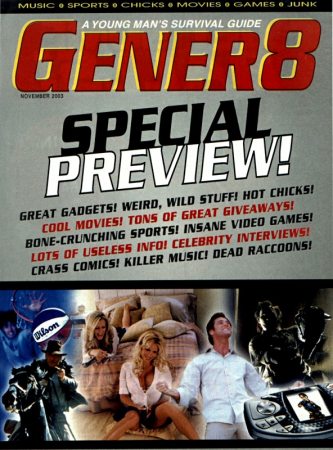 Gener8
Jim Carrey on the cover of Gener8.

Issue: November 2003
Keywords: Gener8 Magazine Bruce Almighty 2003