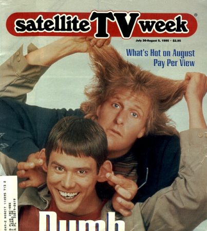 Satellite TV Week
Jim Carrey on the cover of Satellite TV Week.

Issue: July 30 - August 5, 1995
Keywords: Satellite TV Week Magazine Dumb and Dumber 1995