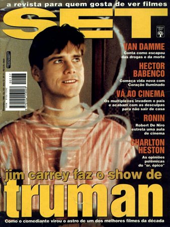 Set
Jim Carrey on the cover of the Brazilian Magazine Set.

Issue: November, 1998
Keywords: Set Magazine THe Truman Show Burbank Brazil 1998