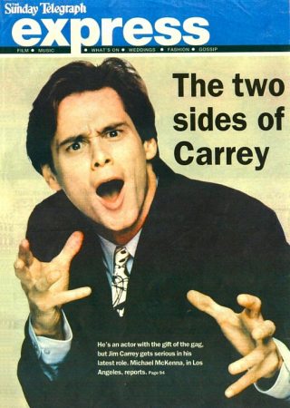 The Sunday Telegraph
Jim Carrey on the cover of the newspaper The Sunday Telegraph - Express.

Issue: 2004
Keywords: The Sunday Telegraph Express 2004