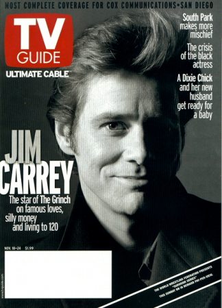 TV Guide
Jim Carrey on the cover of TV Guide.

Issue: November, 2000
Keywords: TV Guide