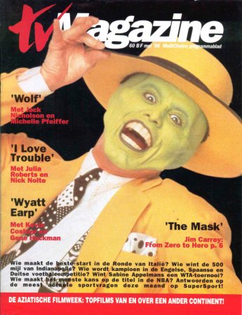 TV Magazine
Jim Carrey on the cover of the Belgian TV Magazine.

Issue: October, 2003 
Keywords: TV Magazine Belgium The Mask