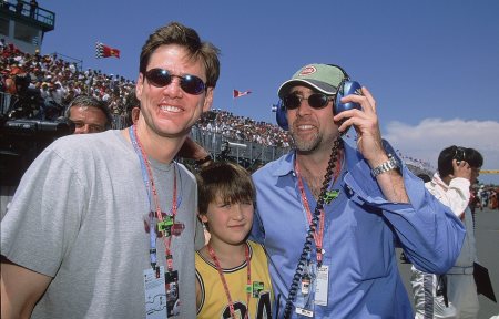 Formula One
Jim Carrey visits the F1 circus before the start of the Formula One Canadian Grand Prix at the Gilles Villeneuve circuit in Montreal, Canada.
Keywords: Nicholas Cage Weston F1 Formula One Montral Canada 2001